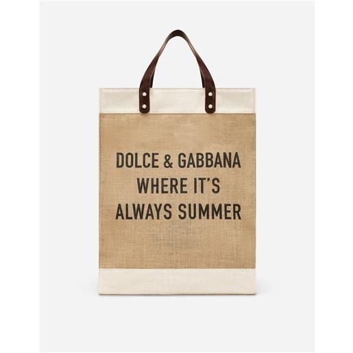Dolce & Gabbana shopping in juta stampata