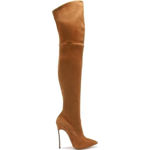 Casadei blade suede over the knee rodeo