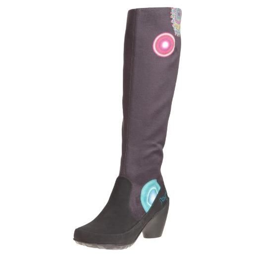 Desigual boots macarena 3, stivali donna, nero (noir (negro)), 39
