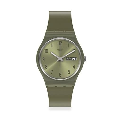 Swatch analogico gg712, verde, striscia