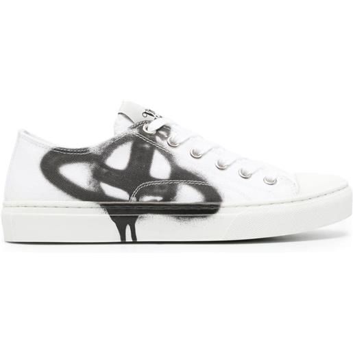 Vivienne Westwood plimsoll 2.0 canvas sneakers - bianco