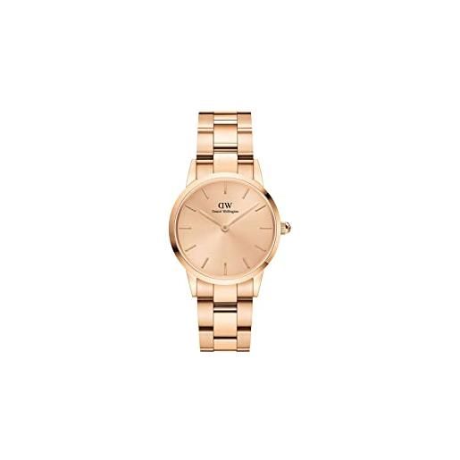Daniel Wellington iconic orologi 28mm double plated stainless steel (316l) rose gold