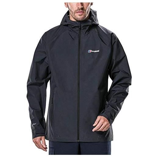 Berghaus paclite 2.0, giacca impermeabile leggera uomo, black/black, xxxl