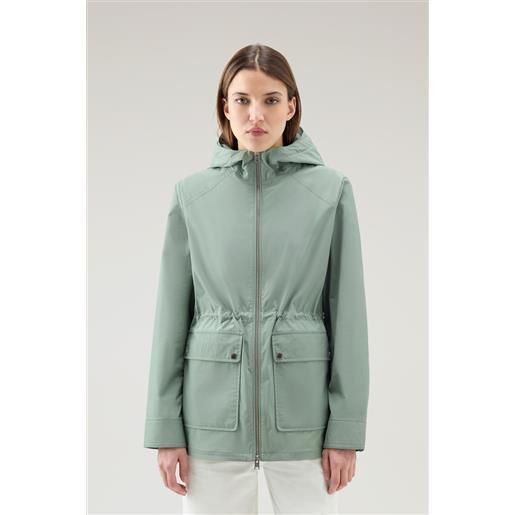 Woolrich donna giacca summer in urban touch verde taglia xl