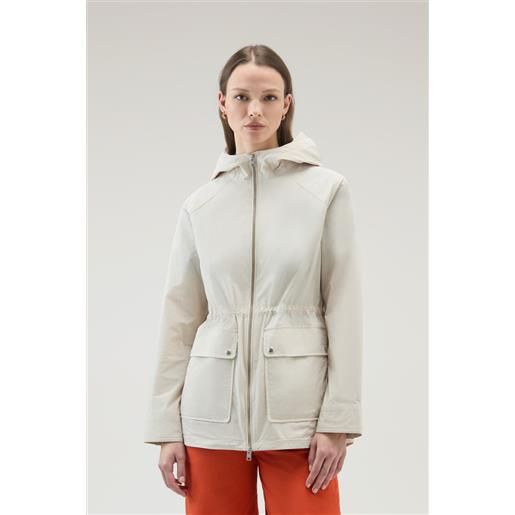 Woolrich donna giacca summer in urban touch beige taglia xs