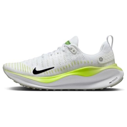 Nike reactx infinity run 4, scarpe da corsa donna, white/black-lt lemon twist-vol, 38 eu