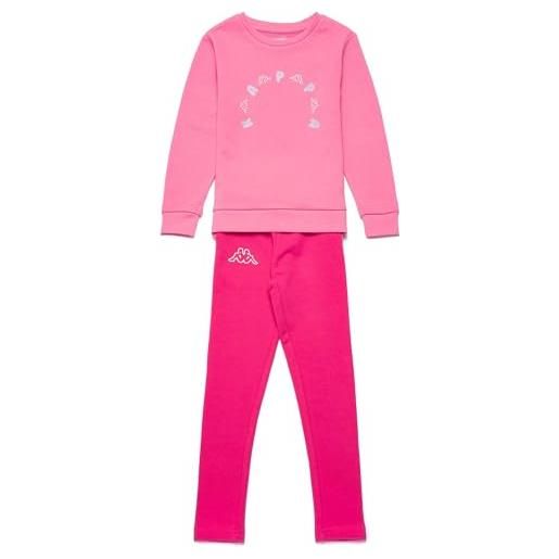 Robe di Kappa logo duper kid - sport suits - tuta - bambina - pink lt-pink dk
