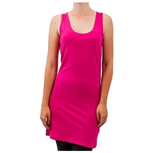 Urban Classics senza maniche, vestito donna, rosa (fuchsia 00106). , m petite