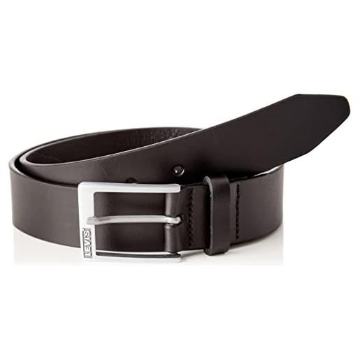 Levi's box tab belt cintura, nero regolare, 100 cm uomo