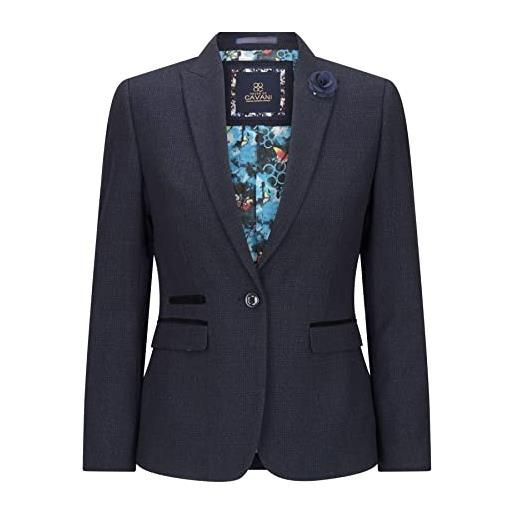 TruClothing.com giacca elegante da donna blazer classico vintage retro anni 1920s - blu scuro