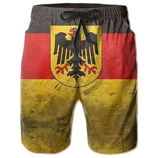 208 bandiera dell'aquila tedesca uomo costume da bagno piscina costume piscina estate costume mare resistenti calzoncini xxl