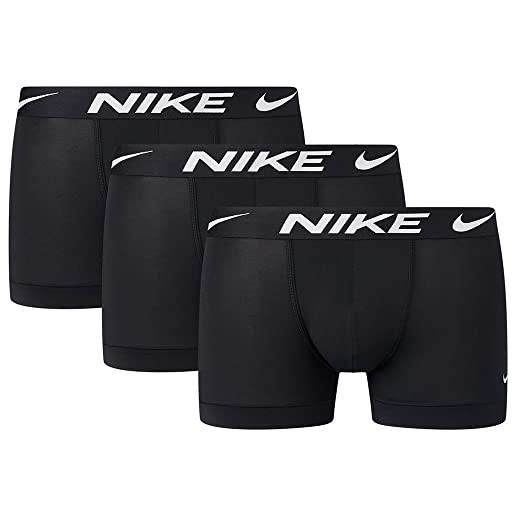 Nike everyday boxer uomo (confezione da 3), bianco e nero