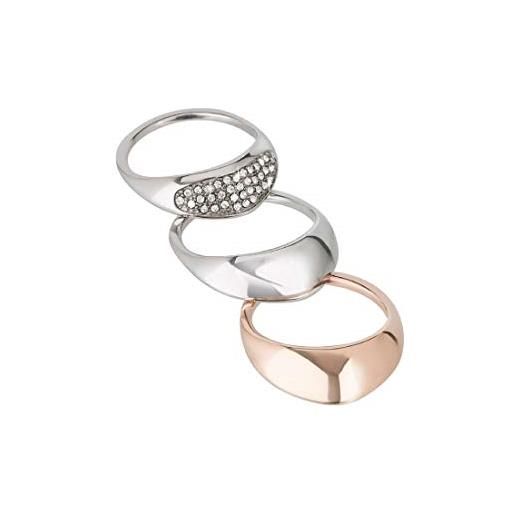 Breil anello donna collezione amazzone con pietre multiple in crystal jewellery