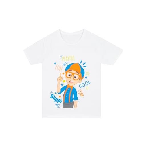 Blippi maglietta maglietta bambino | t-shirt ragazzo | bianco | 4-5 anni
