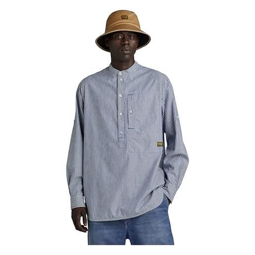 G-STAR RAW g4a half placket relaxed shirt donna, multicolore (sun faded deck stripe d24296-d322-d934), xs