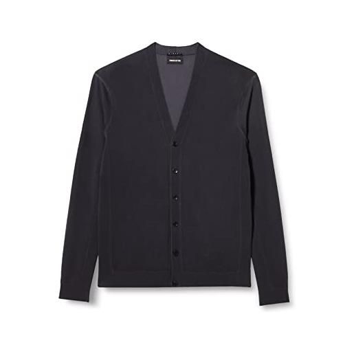 Sisley l/s cardigan 1088s6006 maglione, black 700, l uomo