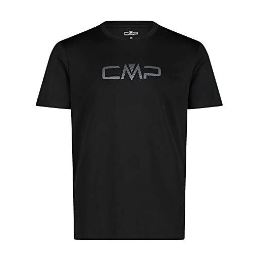 CMP - t-shirt da uomo, nero, 54