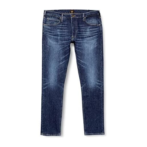 Lee daren l707 zip fly jeans dritto, worn in shadow, 50 it (36w/32l) uomo