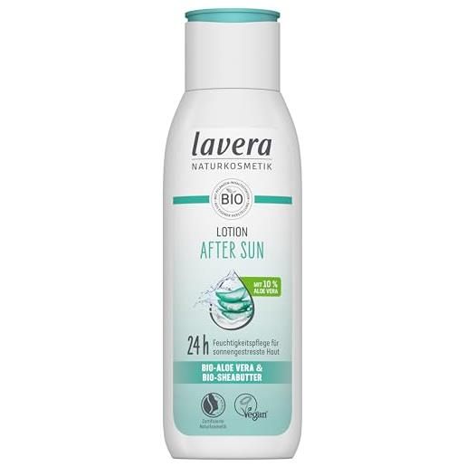 lavera after sun lotion - 24 h idratante - lenitivo e rinfrescante - protezione solare - vegano - naturalistico - 200 ml