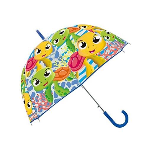 WATER REVOLUTION ombrello manuale trasparente campana 48 cm di water revolutions 'tartaruga', colorato, único
