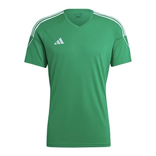 adidas uomo jersey (short sleeve) tiro 23 jsy, team green/white, ic7477, 2xl
