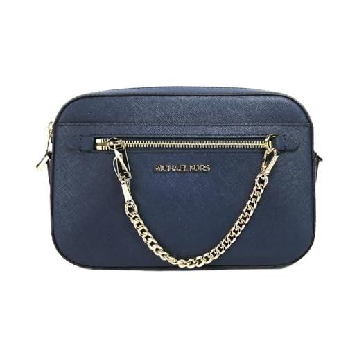 Michael Kors borsa a tracolla donna jet set large east west chain, navy