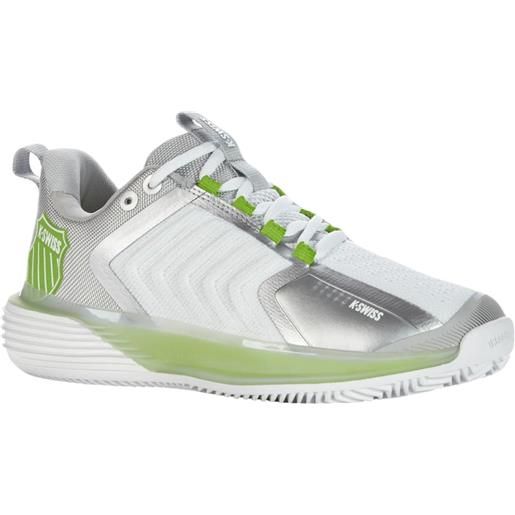 K-Swiss scarpe da tennis da donna K-Swiss ultrashot 3 hb - white/gray violet/lime green