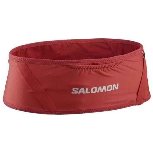 Salomon pulse belt cintura trail running escursionismo sci unisex, fit avvolgente, funzionalità, versatilità, nero, xl