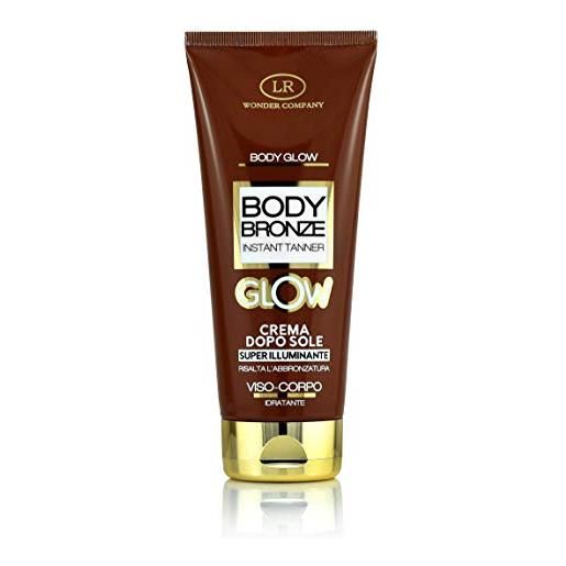 LR Wonder Company body bronze glow, crema doposole super-illuminante viso e corpo, esalta l'abbronzatura e idrata (1x200ml) - wonder company