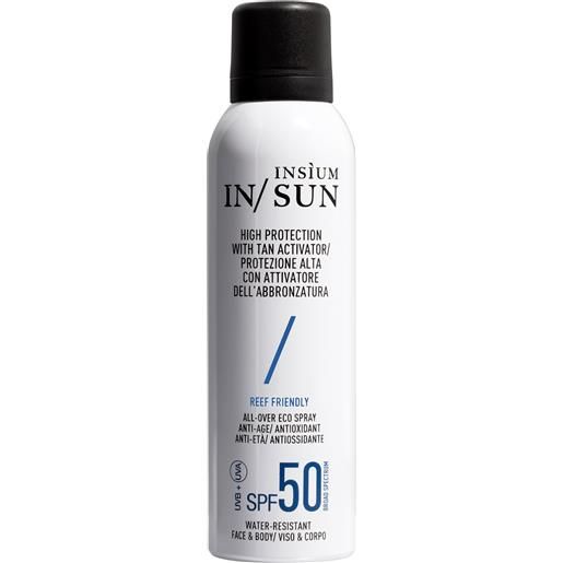 INSÌUM protezione alta con attivatore dell'abbronzatura spf 50 150 ml - in/sun