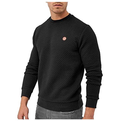 Indicode uomini dash pullover | maglione con scollo rotondo black m