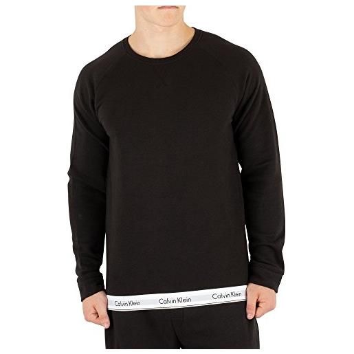 Calvin Klein sweatshirt felpa, nero (black 001), unica (taglia produttore: medium) uomo