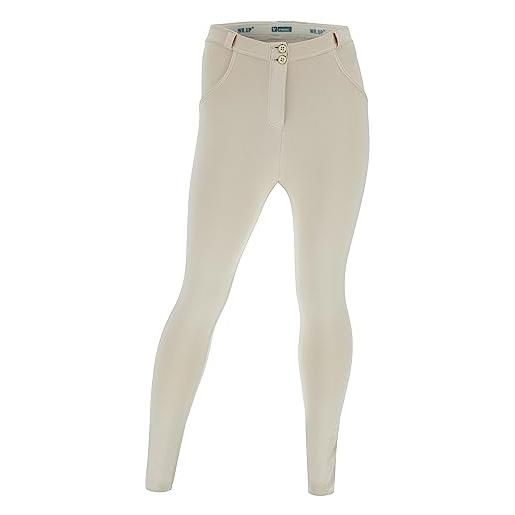 FREDDY - pantaloni push up wr. Up® curvy gamba skinny cotone organico, beige, small