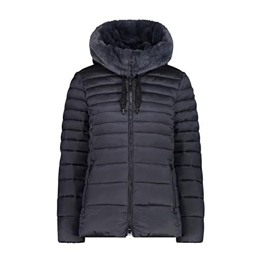 CMP nylon jacket soft hood, woman, titanio, 50