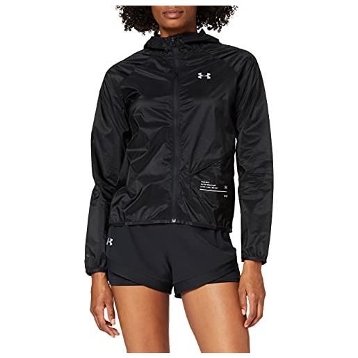 Under Armour qualifier storm packable giacca, donna, nero, sm