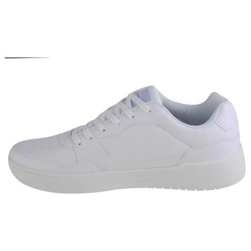 Kappa unisex codice stile: 243323 broome low sneaker, bianco e nero, 41 eu