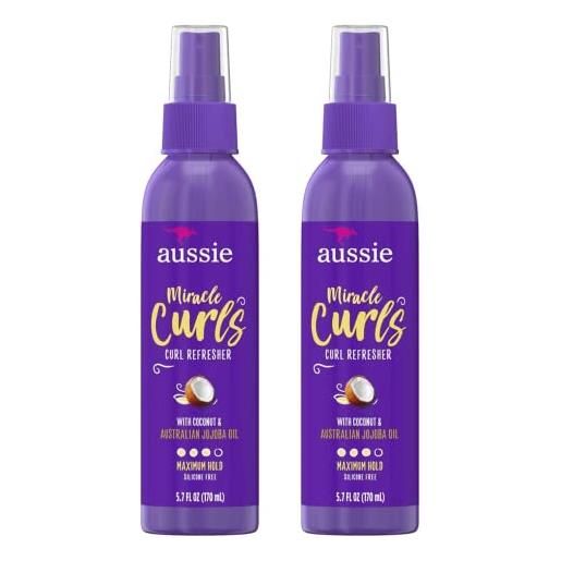 Aussie miracle curls refresher - pompa da 170 ml, confezione da 2