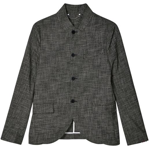 Charles Jeffrey Loverboy blazer monopetto in tweed - grigio