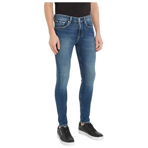 Calvin Klein Jeans skinny j30j324198 pantaloni di jeans, denim (denim dark), 32w / 32l uomo