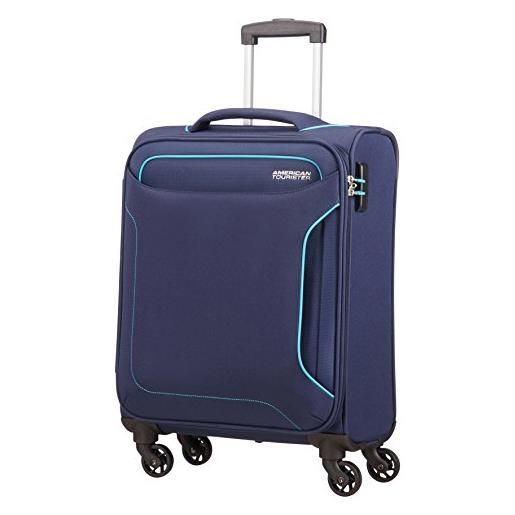 American Tourister spinner 55/20, bagaglio da cabina unisex adulto, blu (navy), spinner s 55 cm - 38 l
