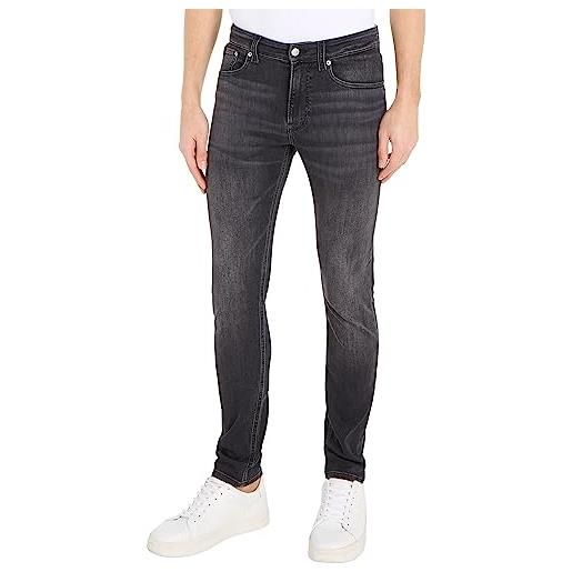 Calvin Klein Jeans skinny j30j323865 pantaloni, denim (denim black), 28w / 30l uomo
