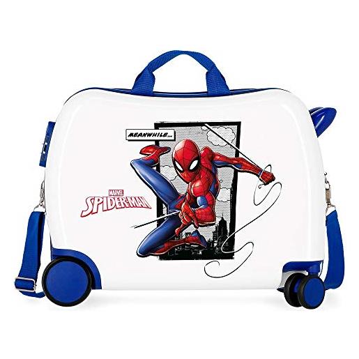 Marvel spiderman action ride-on suitcase 2 multi-direction spinner wheels