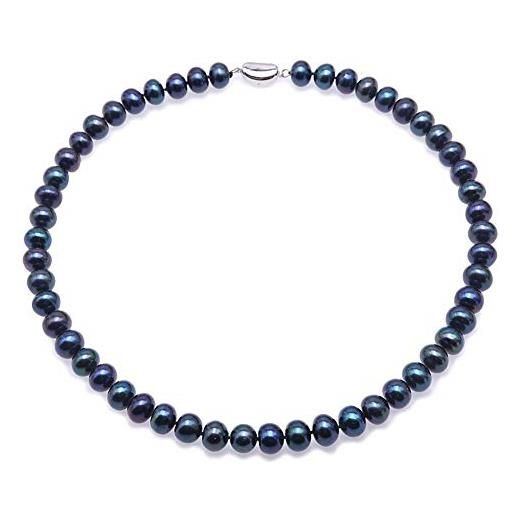JYX Pearl jyx collana di perle 8 - 9 mm bluish nero collana di perle d' acqua dolce coltivate