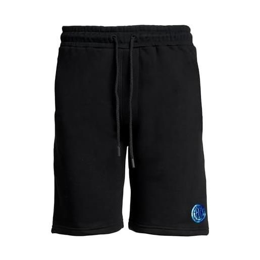 Inter pantaloncini tuta adulto, diverse taglie disponibili, collezione galaxy, 100% cotone, adatta a tutti i tifosi nerazzurri, prodotto ufficiale