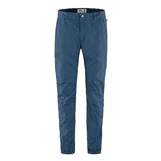 Fjallraven 86666-534 vardag trousers m pantaloni sportivi uomo indigo blue taglia 56/l