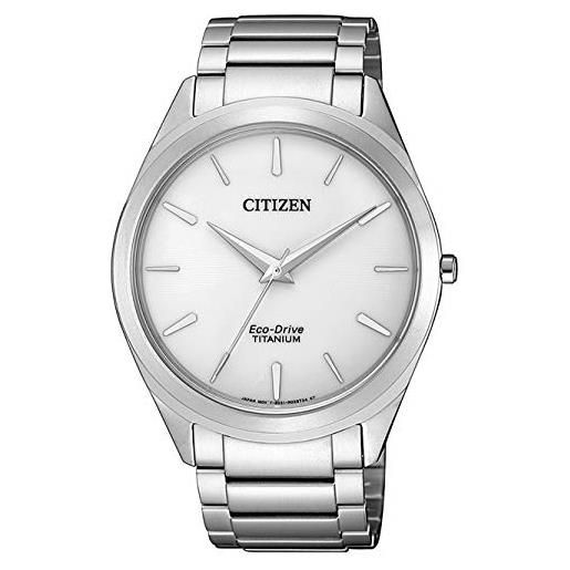 Citizen orologio analogueico quarzo uomo con cinturino in titanio bj6520-82a