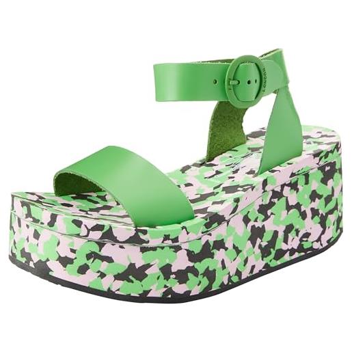 Fly London women's camu034fly sandal, verde, 35 eu