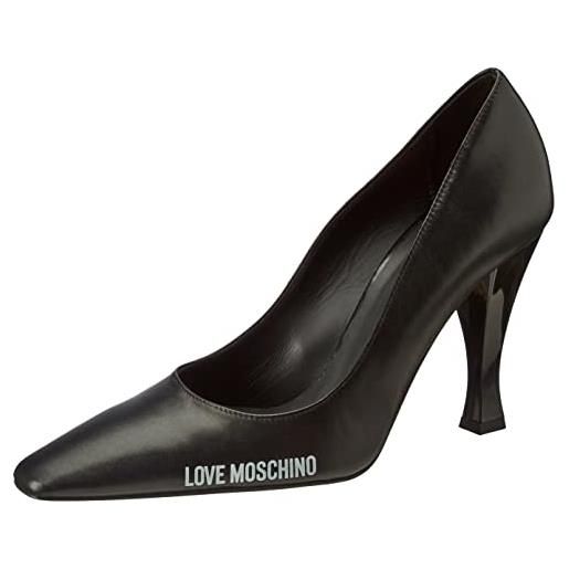 Love Moschino scarpad. Rocchetto100 nappa, scarpa donna, nero, 36 eu