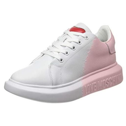 Love Moschino ss21, scarpe da ginnastica donna, rosa, 36 eu