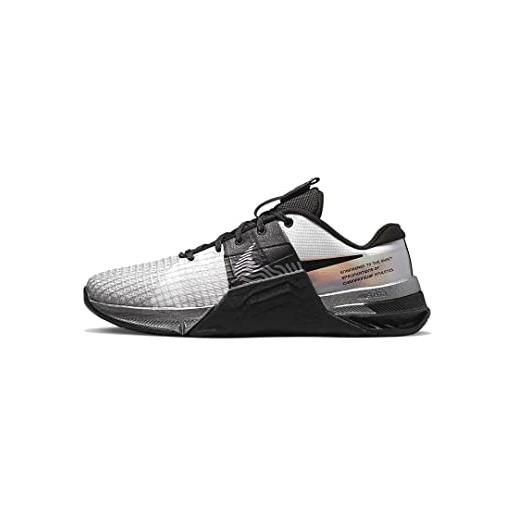 Nike metcon 8 premium, sneaker donna, white/multi-color-black, 37.5 eu